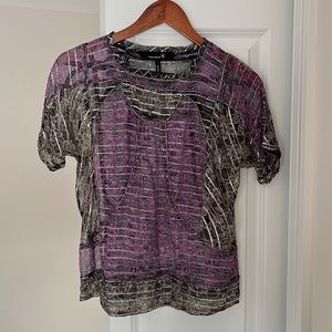Isabel Marant short sleeve silk blouse